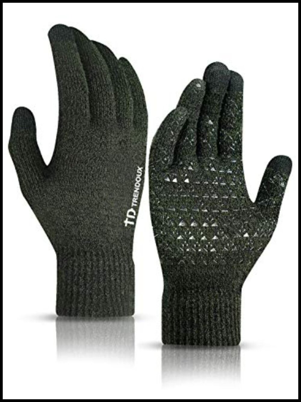 Winter Gloves for Men Women Touch Screen Thermal Warm Knit Glove Running Driving